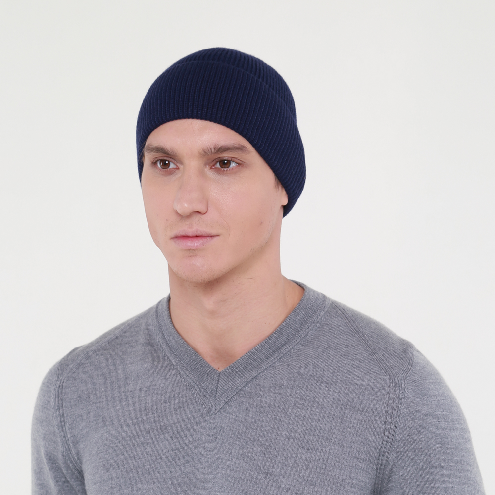 Мужская шапка по голове 687-760 LuckyLOOK OneSize Синий