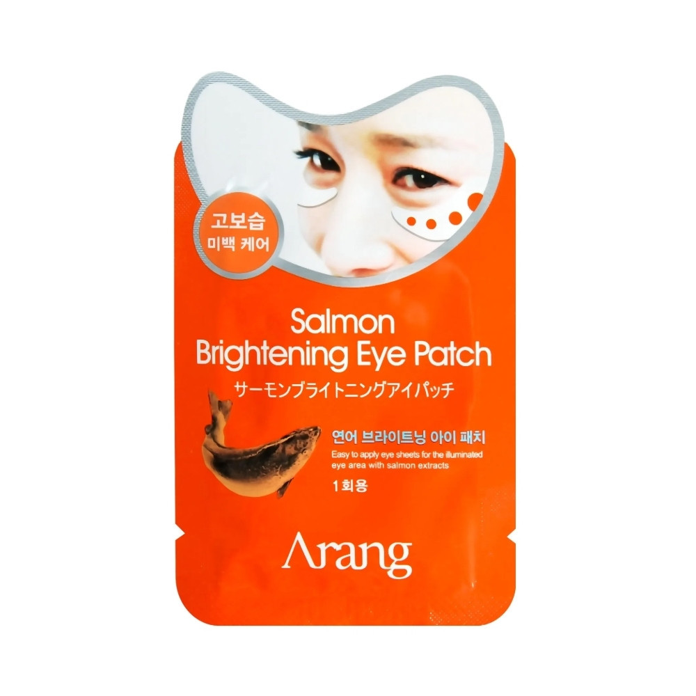 Набір патчів що освітлюють під очі з ікрою лосося Arang Salmon Brightening Eye Patch 5г*10 шт (8809464011896)