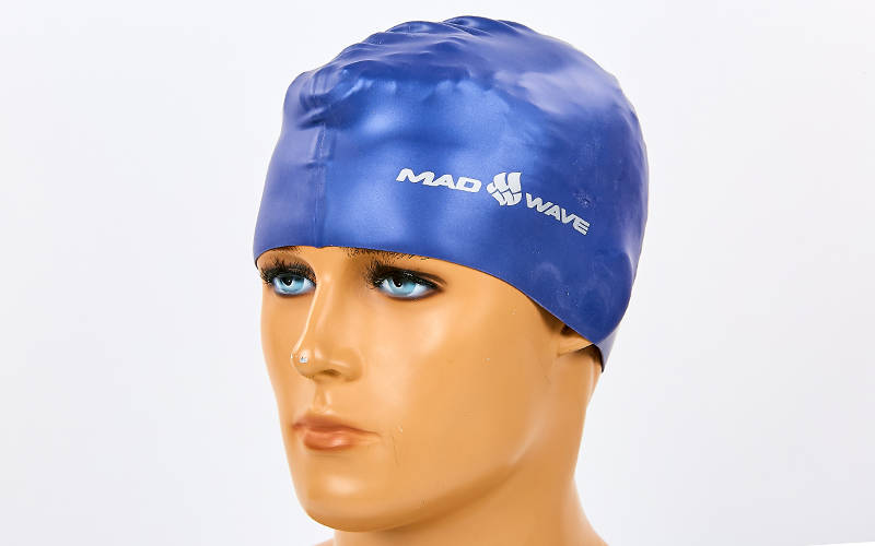 Шапочка для плавання MadWave METAL M053505 Синій
