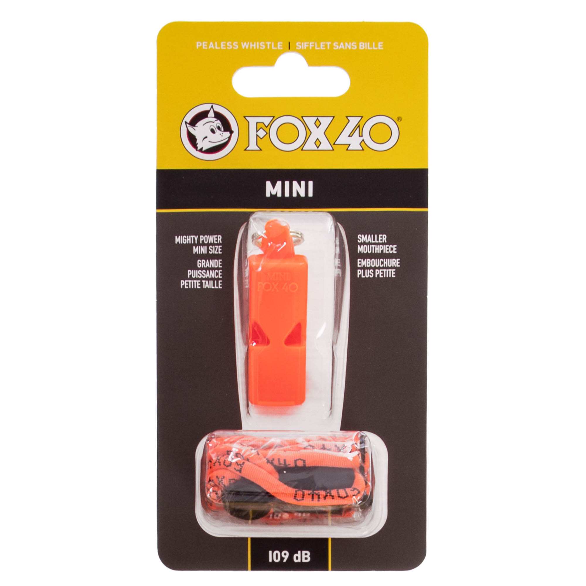 Свисток судейский пластиковый FOX40-MINI Оранжевый