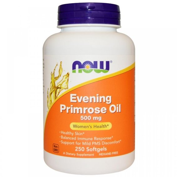 Масло вечерней примулы NOW Foods Evening Primrose Oil 500 mg 250 Softgels