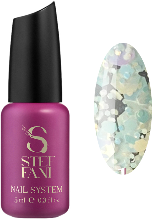 Гель-лак Stef Fani Confetti Glitter №01 Зелений 5 мл (59490)