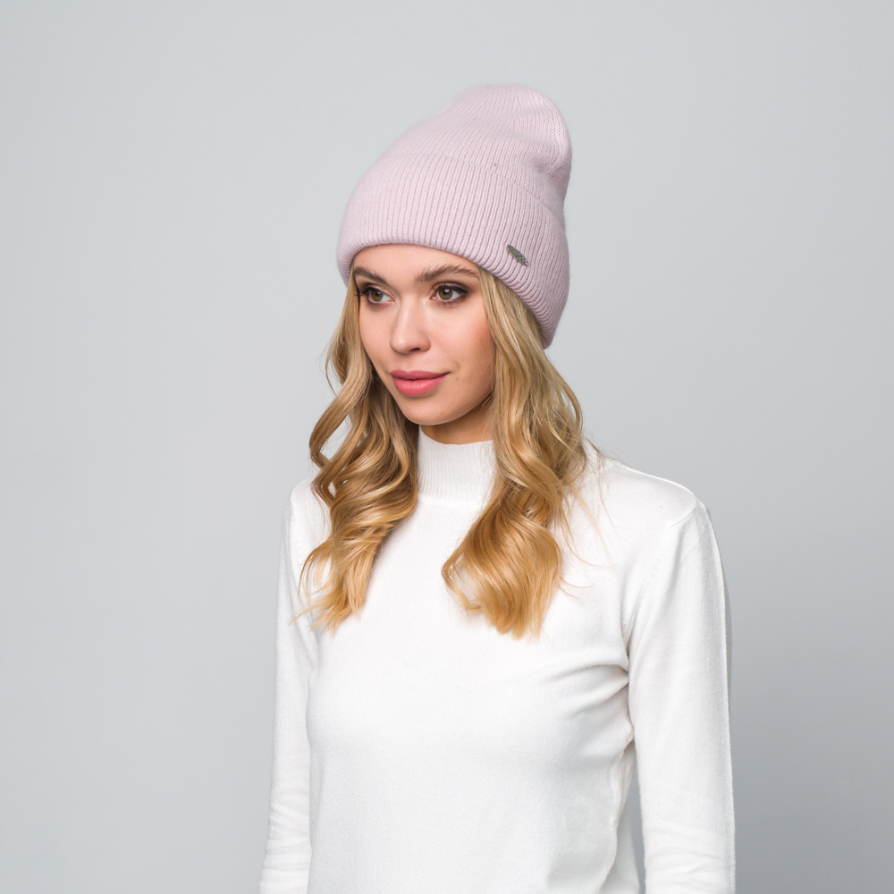 Шапка женская бини кежуал 685-476 LuckyLOOK One Size Бежевый