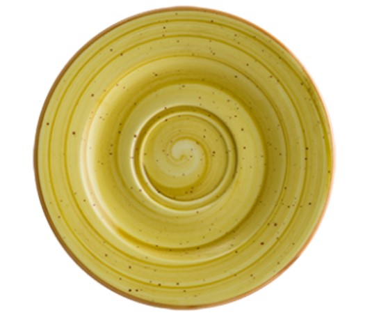 Блюдце Aura Amber Bonna 16 см Желтый AARRIT04CT