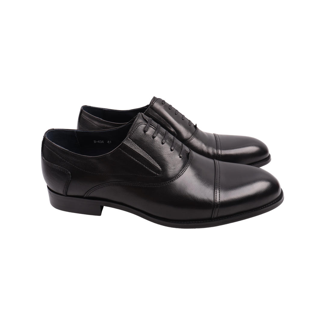 Туфлі чоловічі Brooman чорні натуральна шкіра 898-22DT 44