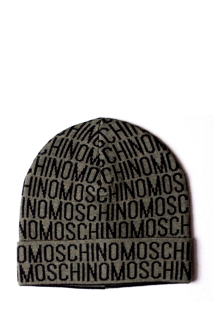 Шапка Moschino Зелений із чорним (60007)