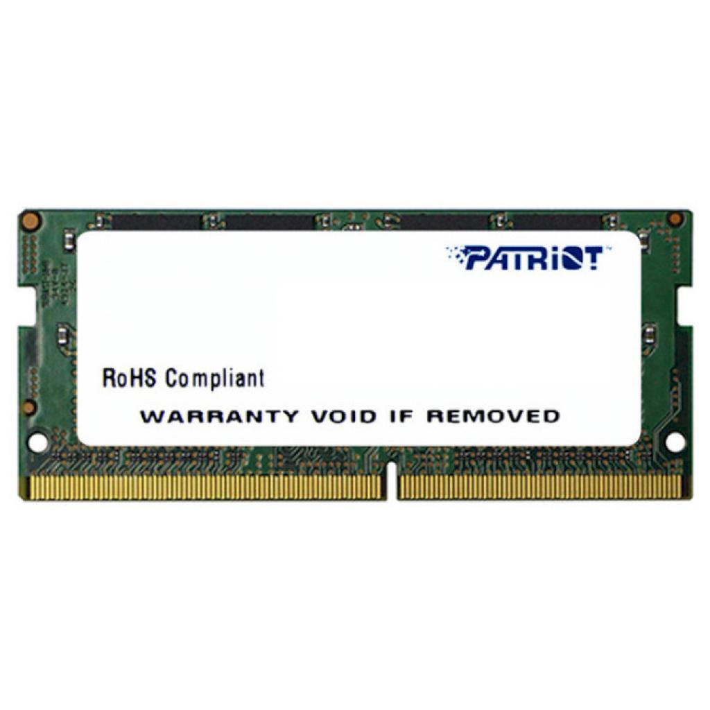 Оперативна пам'ять для ноутбука SoDIMM DDR4 8GB 2666 MHz Patriot (PSD48G266681S)