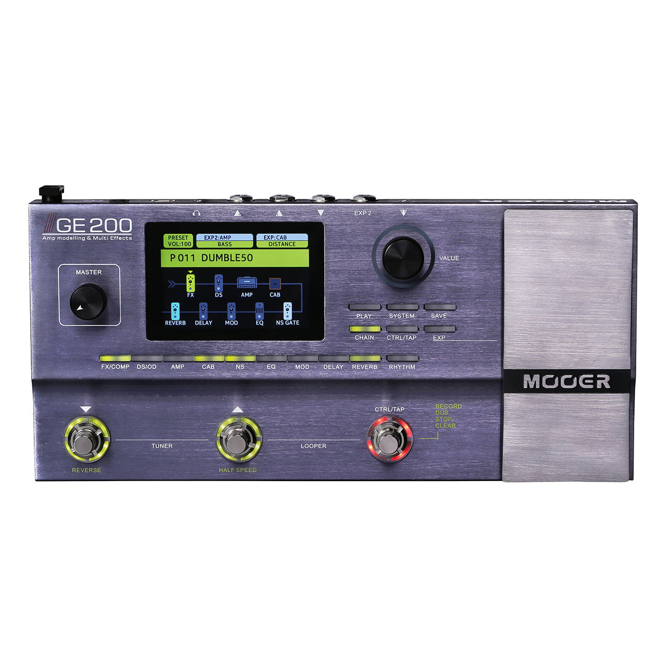 Гітарні процесори Mooer GE200 Blue (PL00922)