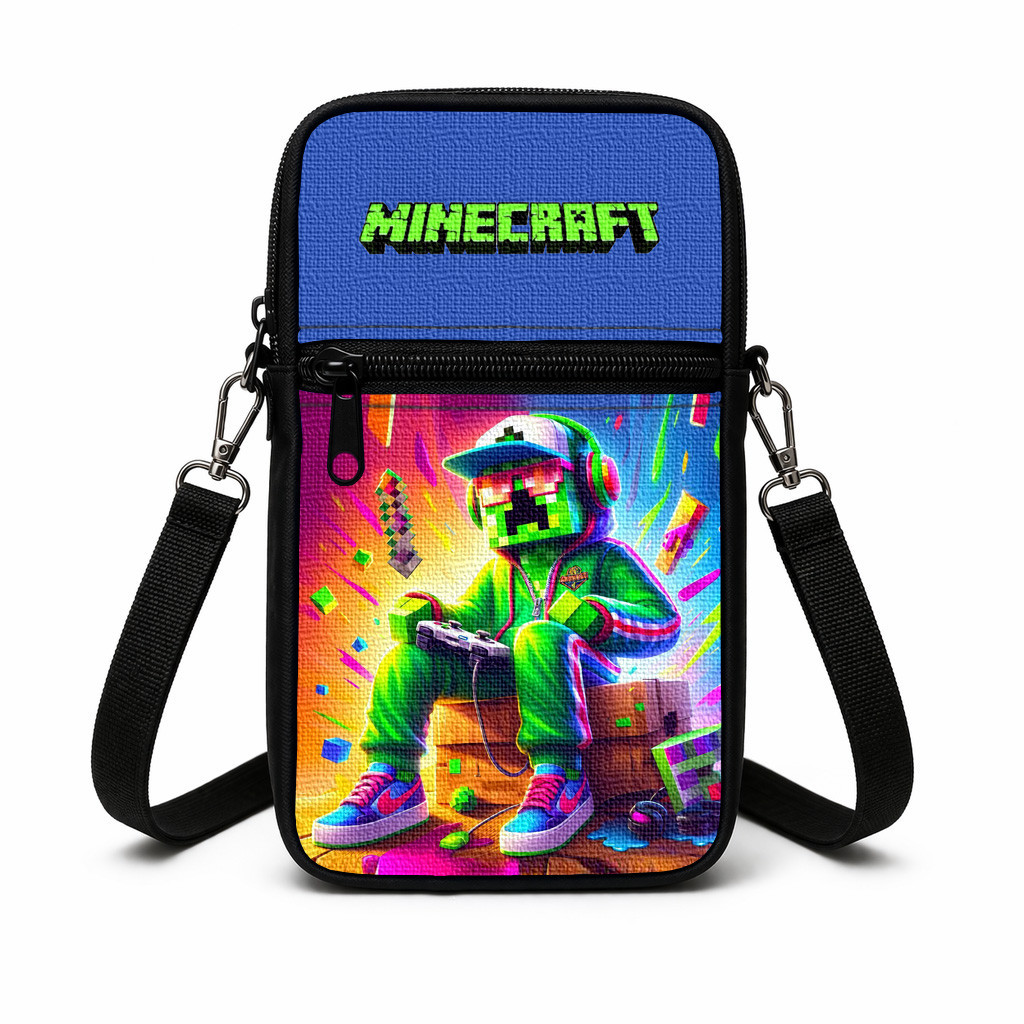 Дитяча сумка через плечо з принтом Minecraft 19×10×5 см — арт. 3015352184