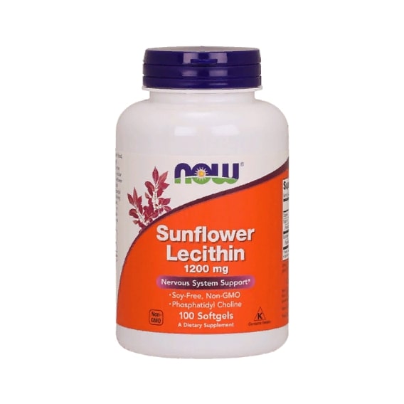 Лецитин NOW Foods Sunflower Lecithin 1200 mg 100 Softgels NOW-02311