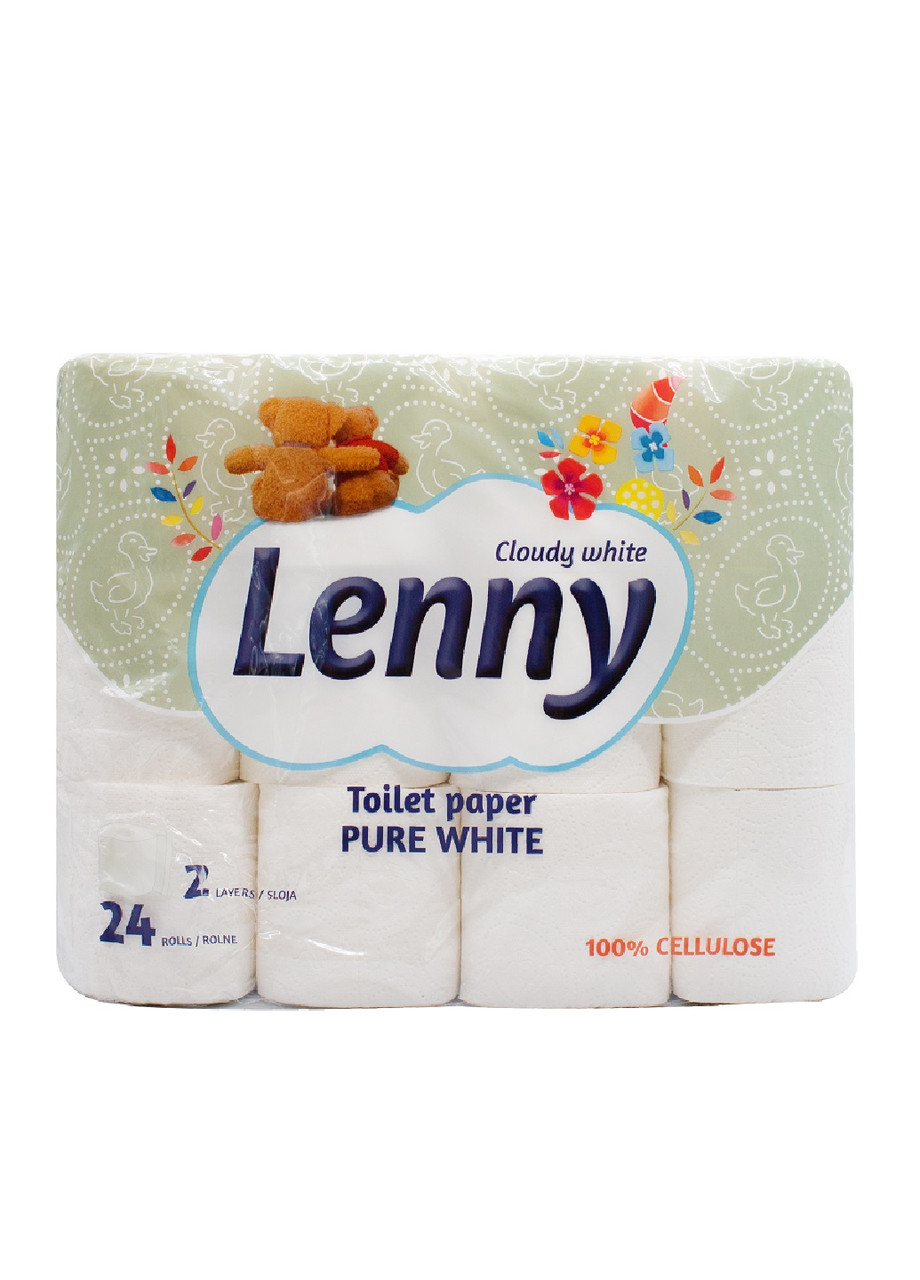 Туалетная бумага Lenny двухслойная 24 рулона