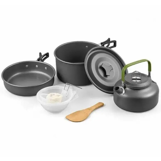 Набір туристичного посуду алюмінієвого Cooking Set DS-308 8148