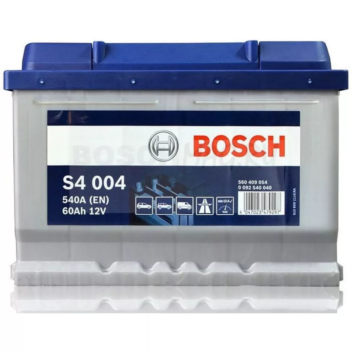 Автомобильный аккумулятор Bosch 0092S40040 S4  SILVER   60 А*ч  -/+   540A