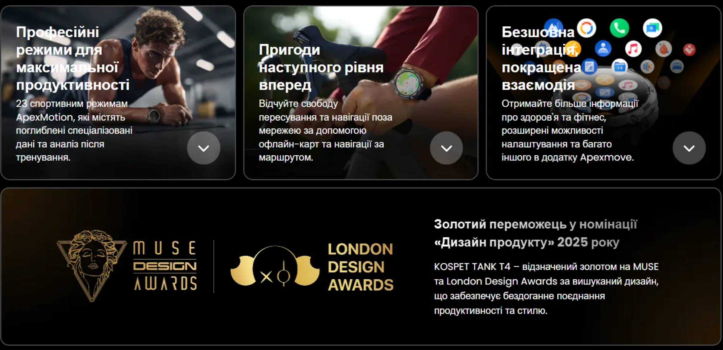 Тактичний Kospet Tank T4 Special Edition Black Gold — фото 4