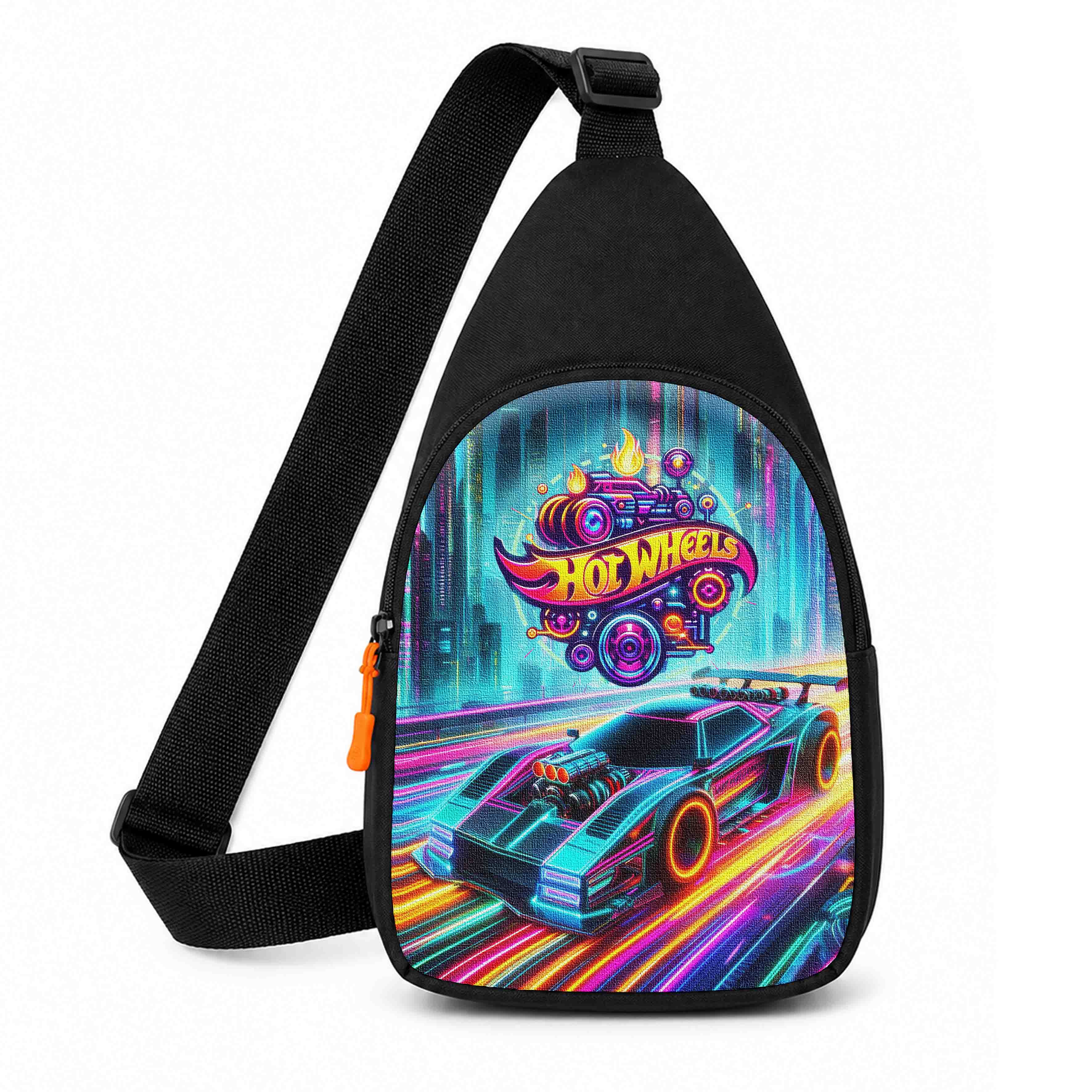Дитяча сумка через плечо Hot Wheels, чорна, 29×17×5 см