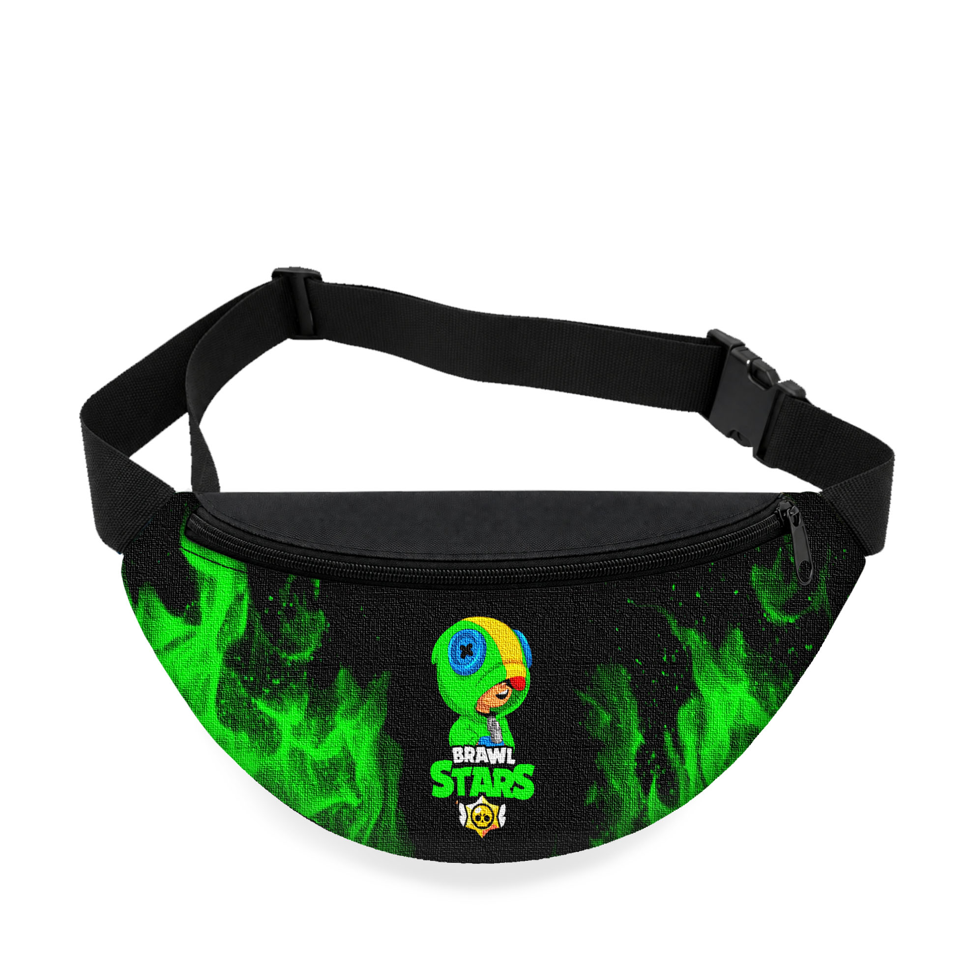 Дитяча сумка-бананка Brawl Stars Spike, чорна, 32x15x7.5 см — арт. 2361813994