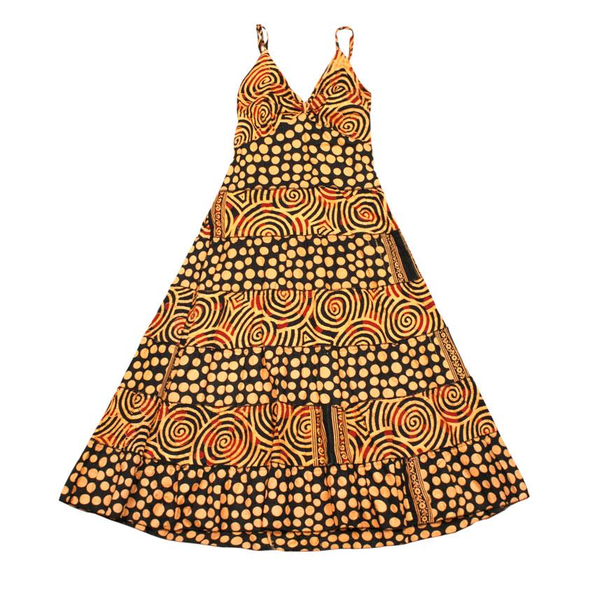 Платье-сарафан Летнее Karma Коттон Размер М Оттенки коричневого (24361)