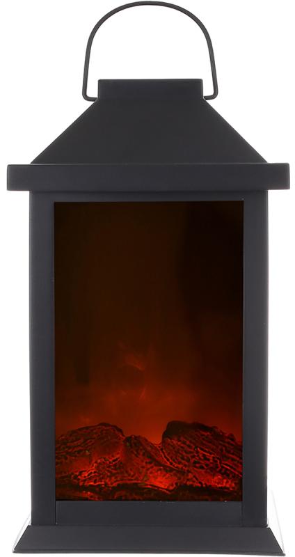 Светодиодный камин BonaDi Black&Fire 14х15х31 см Черно-красный DP232154