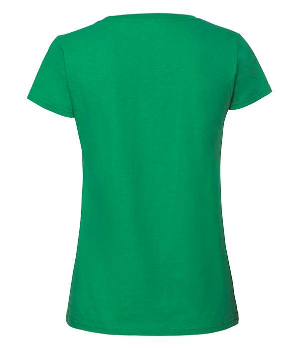 Футболка Fruit of the loom Ringspun Premium T Lady-Fit S Зеленый (61-424-0)