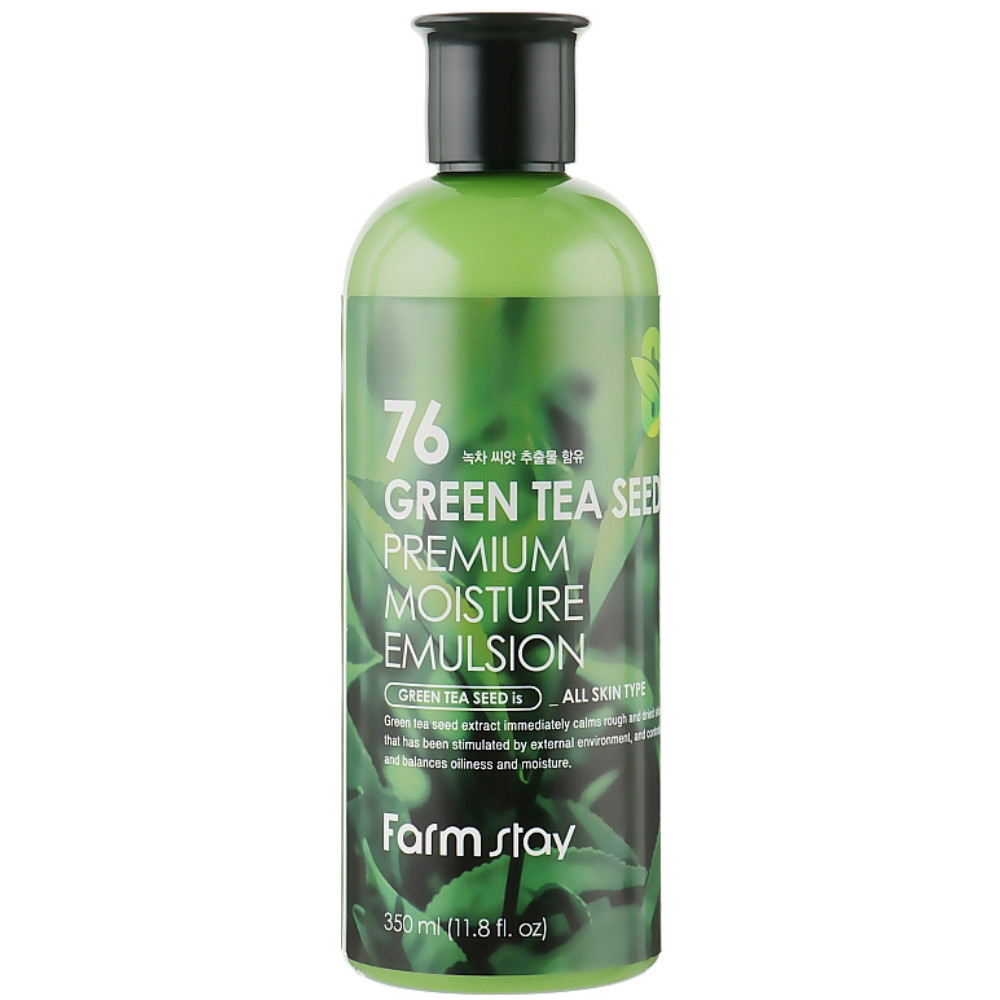 Увлажняющая эмульсия для лица Farmstay 76 Green Tea Seed Premium Moisture Emulsion 350 мл (8809426958986)