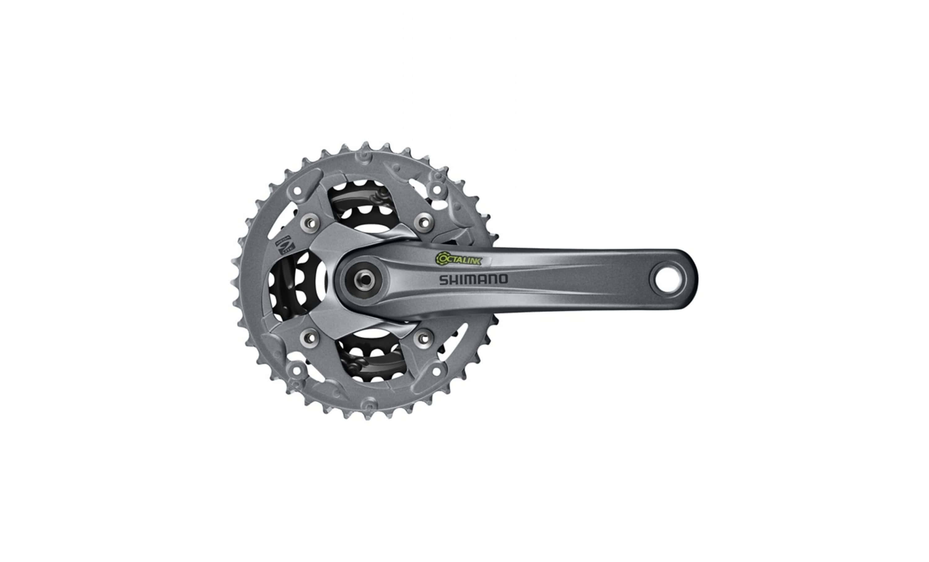 Шатуны Shimano Fc-M4000 22/30/40Т 9-Скоростей Octalink 170 мм Серые (214115)