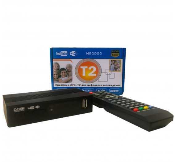 Цифровой тюнер BTB DVB-T2 MEGOGO с LCD