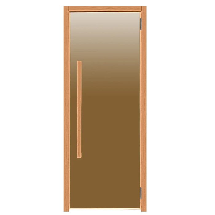 Скляні двері для лазні та сауни Parmaster 1900/700 Термолипа Прозора бронза