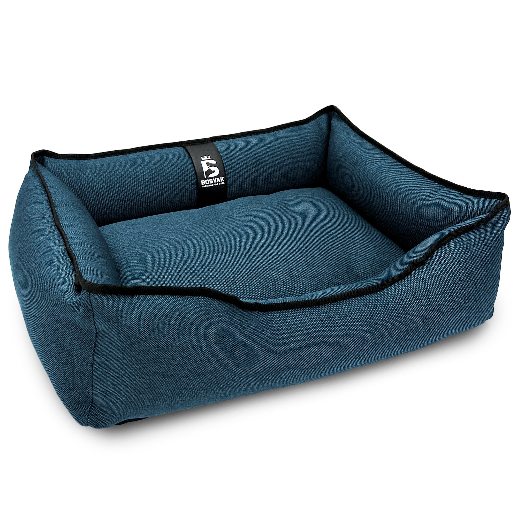 Лежак для собак и котов EGO Bosyak Рогожка S 65x55 Синий (спальное место для собак и кошек)