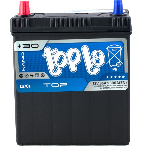 Автомобильный аккумулятор Topla 35 Ah/12VTop/Energy Japan (1) 53522 (118935)