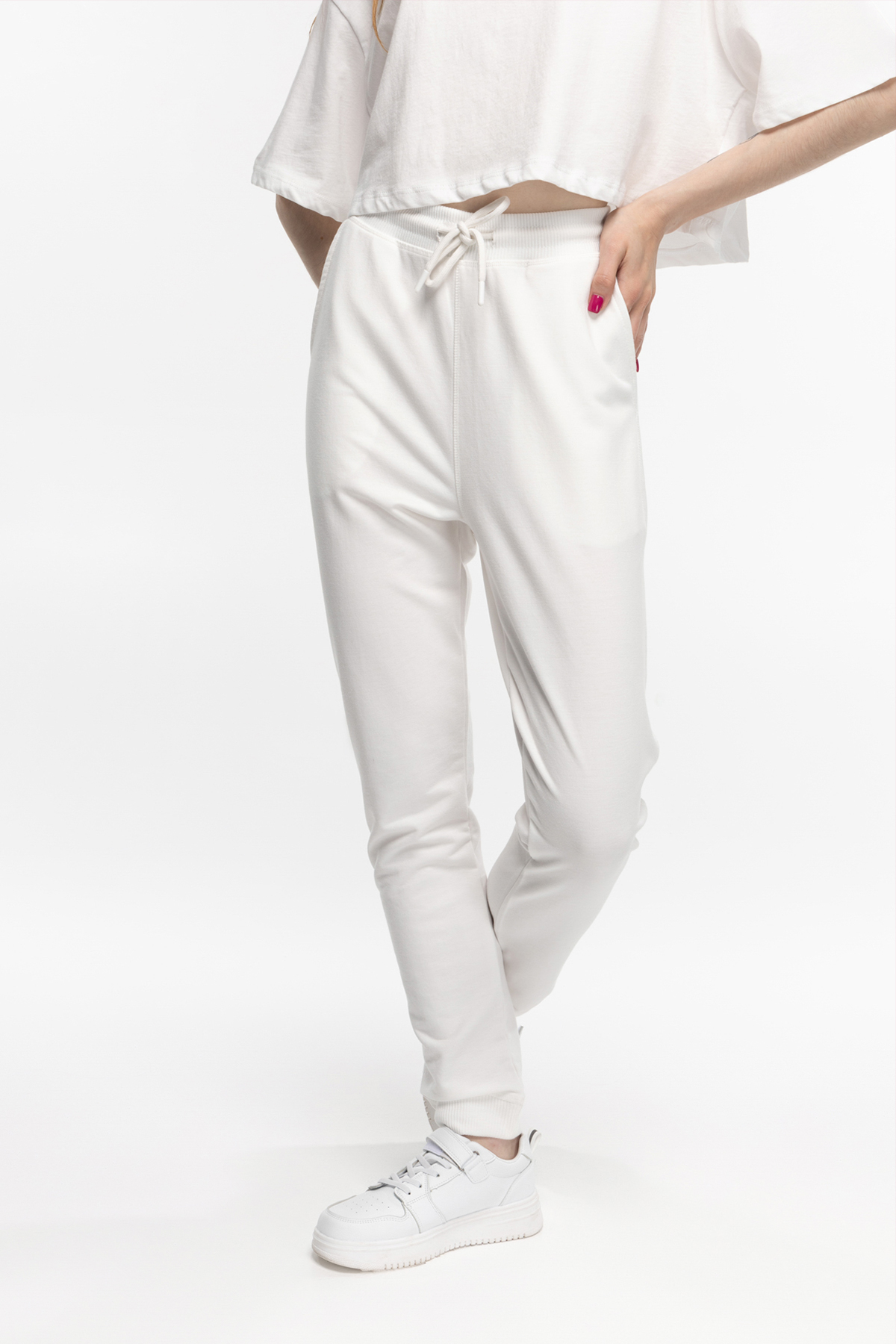 Спортивні штани жіночі MMS 1003-1 XS Білий (2000989789529)