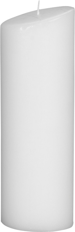 Свеча Knorr Prandell большая овальная 200 х 65 мм Белая 218303720