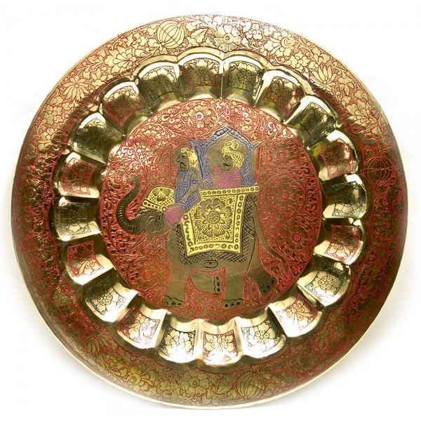 Тарелка настенная бронзовая (37 см) 26116
