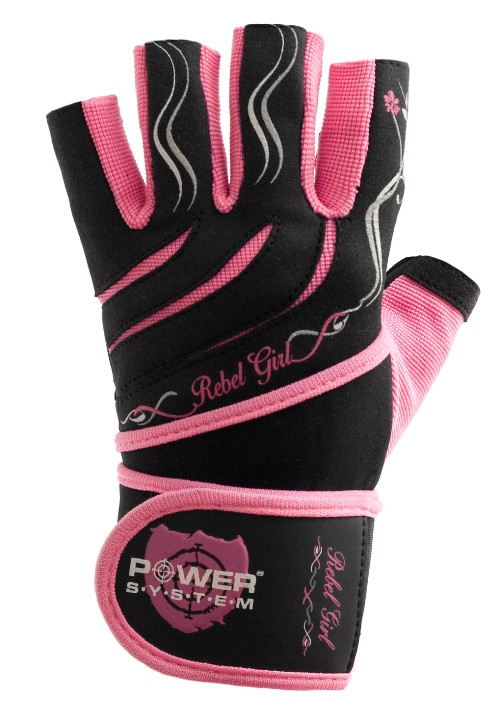 Перчатки для фитнеса и тяжелой атлетики Power System Rebel Girl PS-2720 M Pink