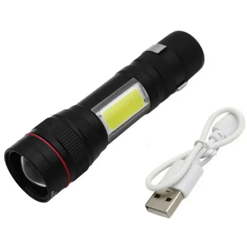 Ліхтарик акумуляторний Bailong X-Balog BL-520 T6 COB USB Black