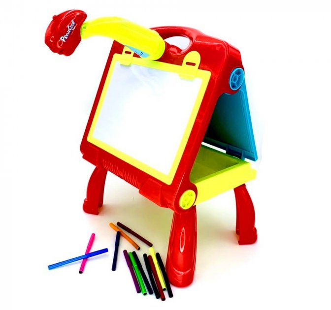 Дитячий мольберт із проектором для малювання 4в1 Toys Toys 8181
