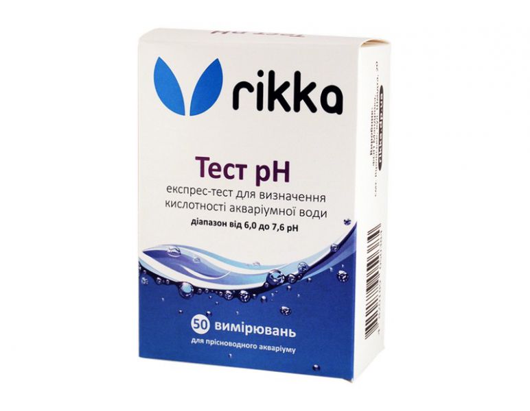 Тест Rikka pH 6.2-7.6 на 50 вимірів на кислотність вузький