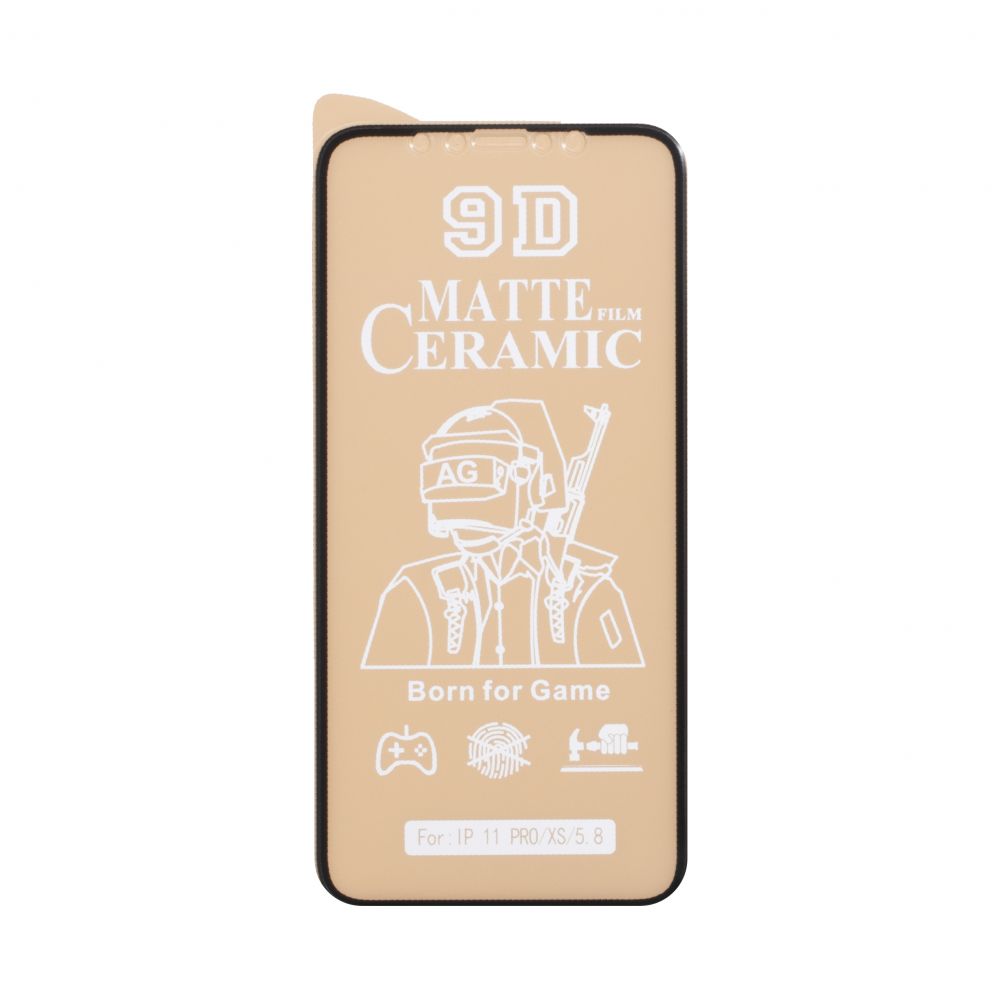 Плівка керамічна матова Film Ceramic Apple iPhone 11 Pro / iPhone X / iPhone XS Чорний