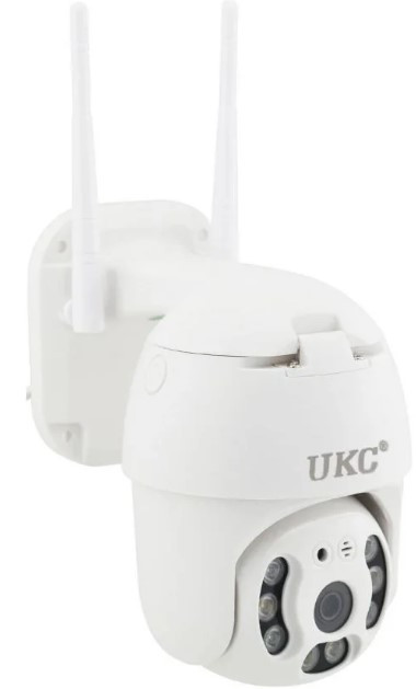 IP камера відеоспостереження вулична з WiFi UKC N3 6913, кольорова з нічною зйомкою, біла