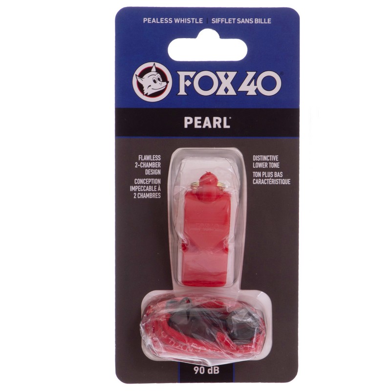Свисток судейский пластиковый FOX40-PEARL Красный
