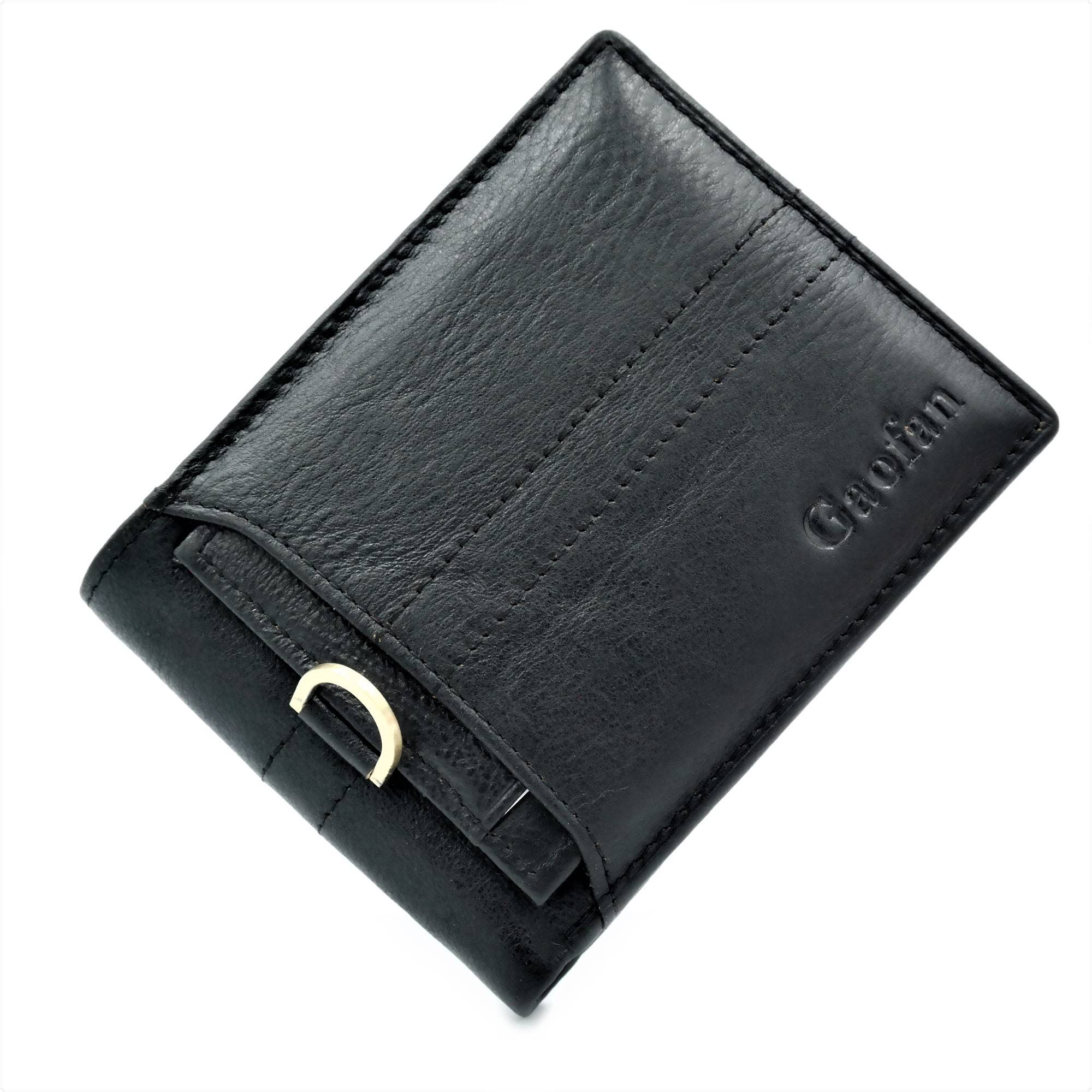 Чоловічий шкіряний гаманець Чорний (nw-k-110053)