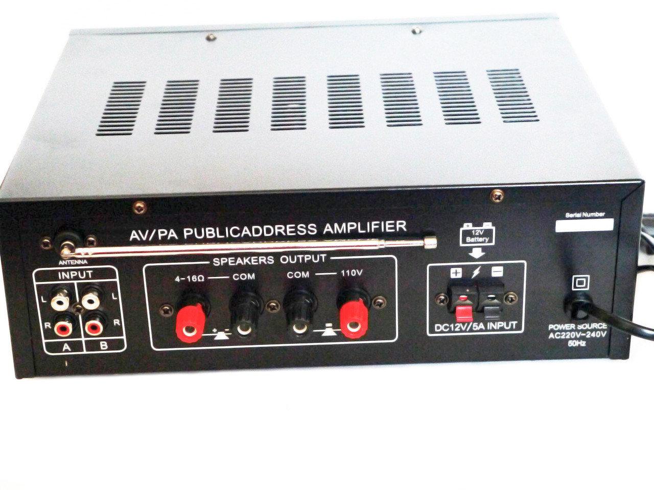 Підсилювач UKC Public Address PA-329BT 5721 з караоке та пультом