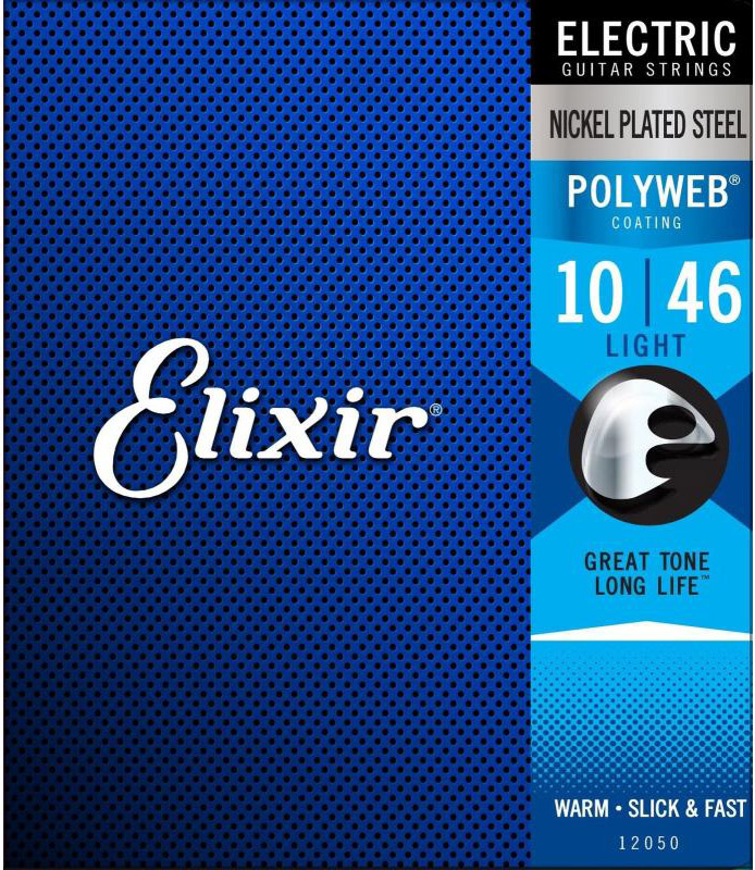 Струни для електрогітари 6 шт Elixir 12050 Polyweb Nickel Plated Steel Light 10/46