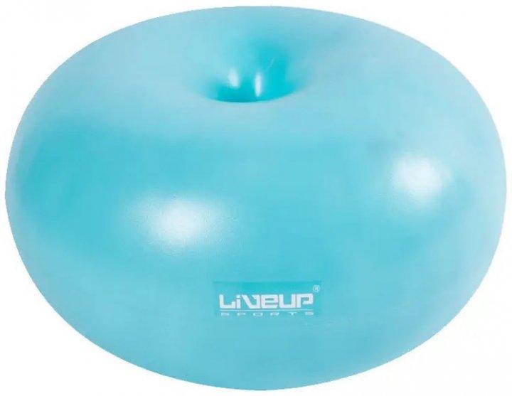 Фитбол LiveUP DONUT BALL голубой 45х25см LS3567-b