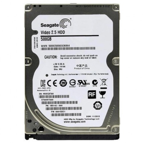 Жесткий диск для ноутбука Seagate 500Gb 5400rpm 16MB Sata III (ST500VT000) Refurbished (ST500VT000)