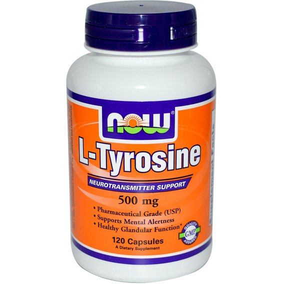 Тирозин NOW Foods L-Tyrosine 500 mg 120 Caps