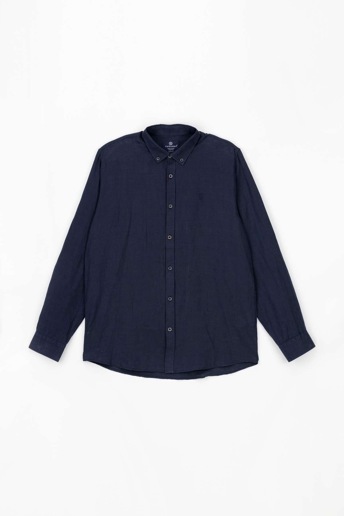 Рубашка классическая однотонная мужская Stendo 14213 L Темно-синий (2000988946718)