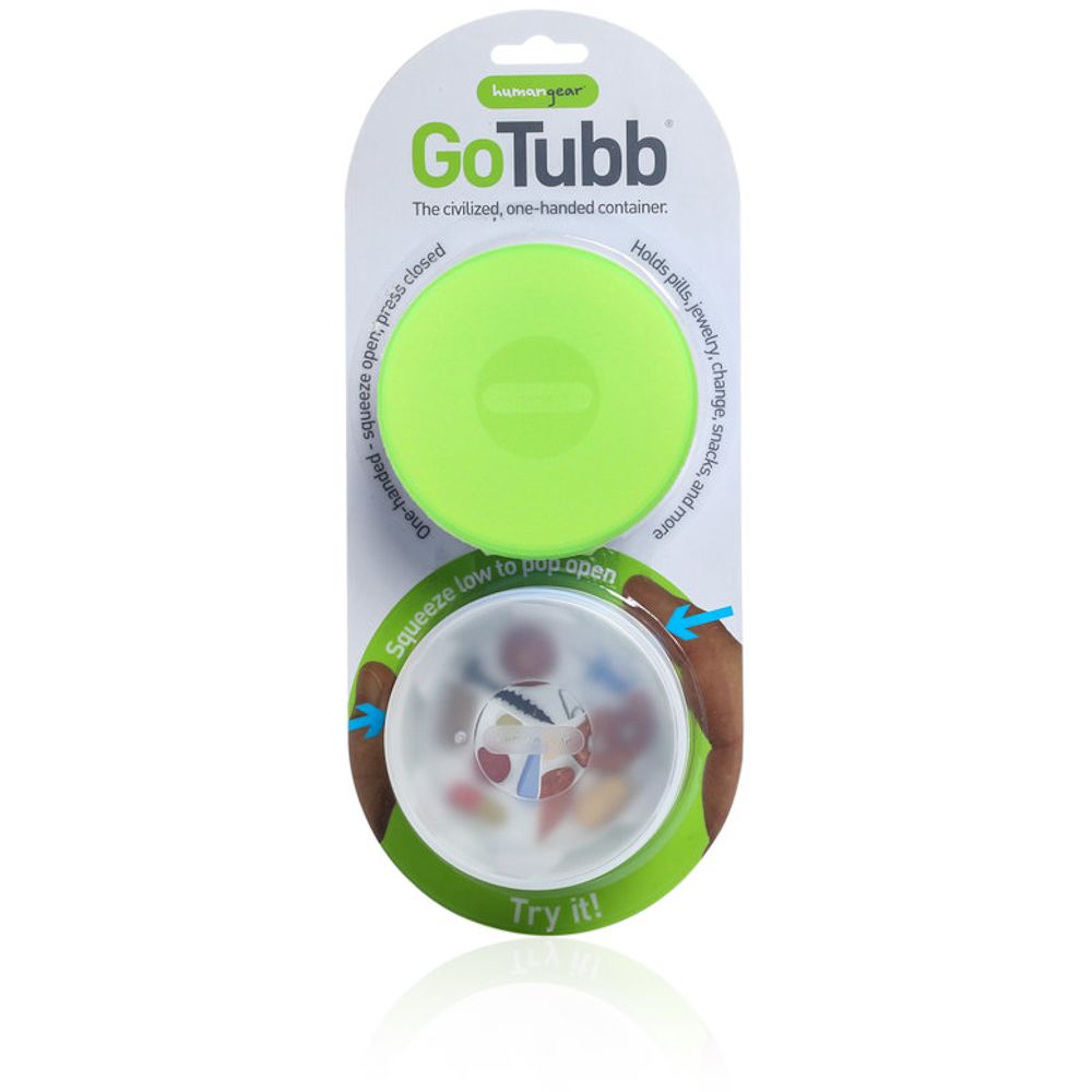 Набір контейнерів Humangear GoTubb 2-Pack Large Clear/Green 87мл (1054-022.0048)