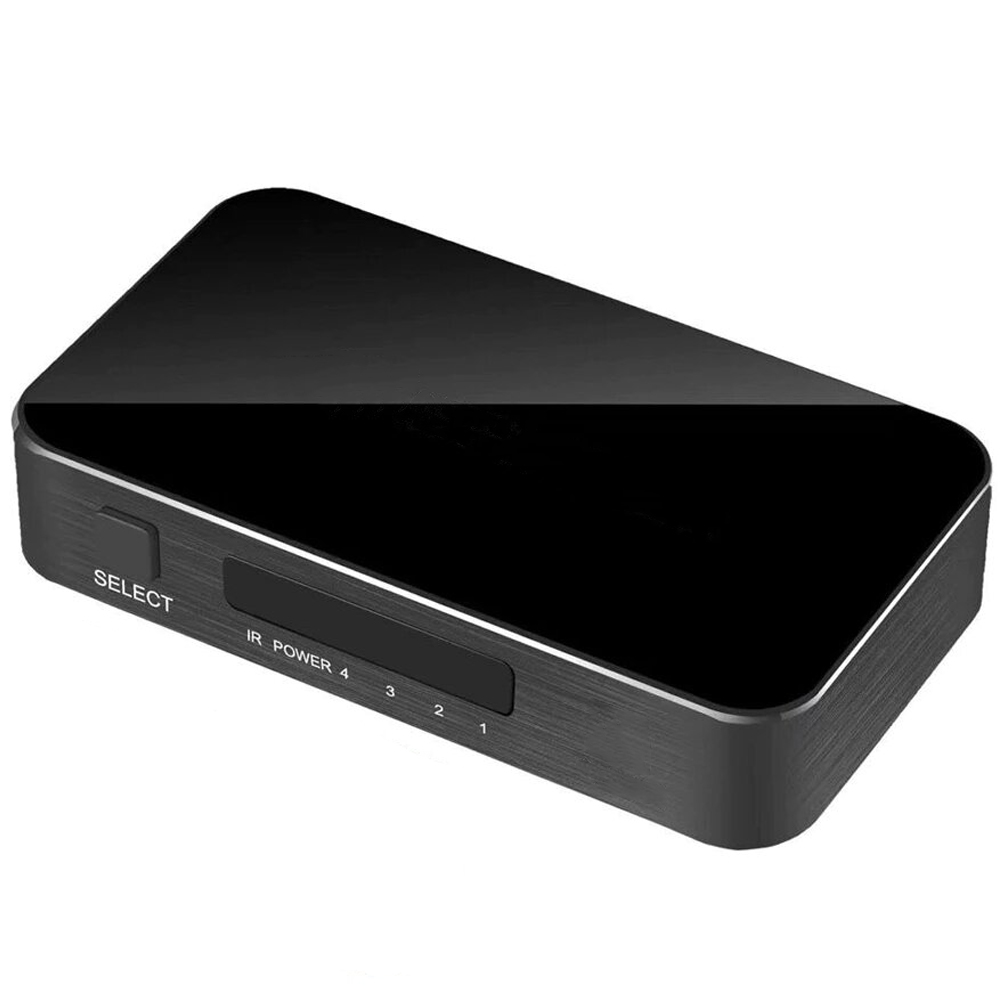 Світч на 4 порти Addap HVS-05 4К Чорний