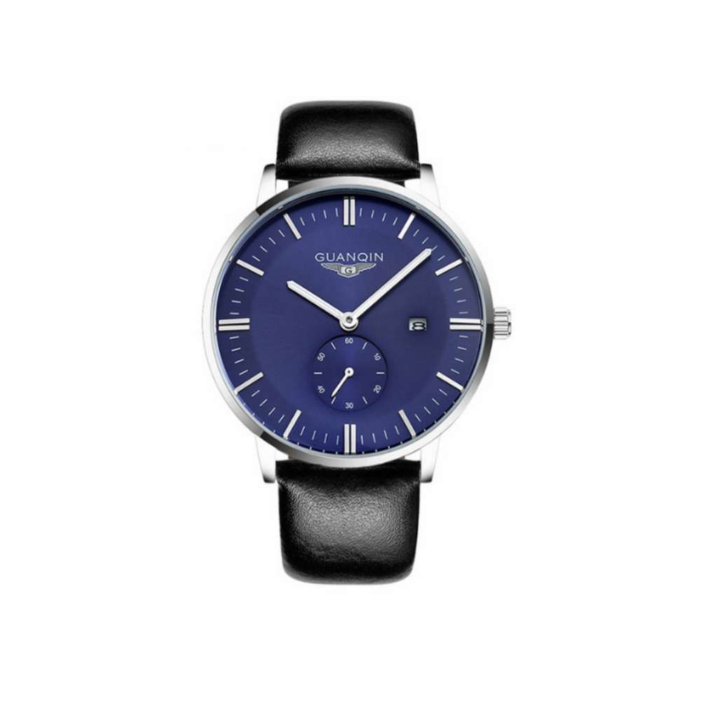 Часы GUANQIN GQ13001 CL Silver-Blue (GQ13001SBlBl)