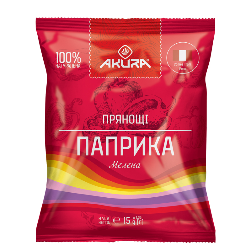 Паприка мелена  ТМ Akura 15 г